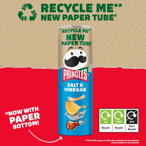 Pringles Salt & Vinegar Sharing Crisps thumbnail 3