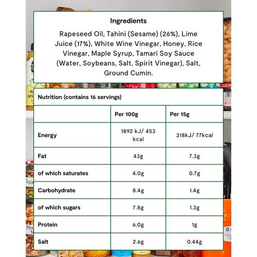 All Dressed Up Tahini & Lime Salad Dressing thumbnail 4
