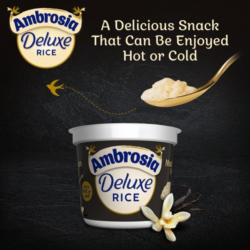 Ambrosia Deluxe Rice Pudding Madagascan Vanilla Dessert Snack Pots thumbnail 7