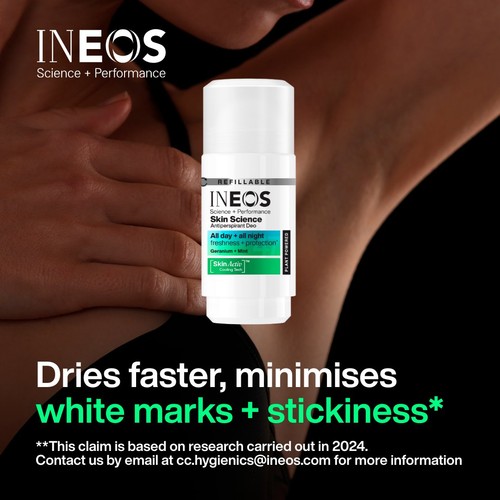 INEOS Skin Science Antiperspirant Deodorant Roll On Geranium & Mint thumbnail 3