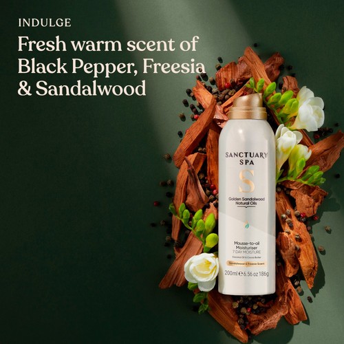 Sanctuary Spa Golden Sandalwood Natural Oils Mousse-to-Oil Moisturiser thumbnail 3