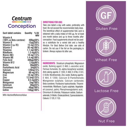 Centrum Conception Fertility Support Capsule thumbnail 6