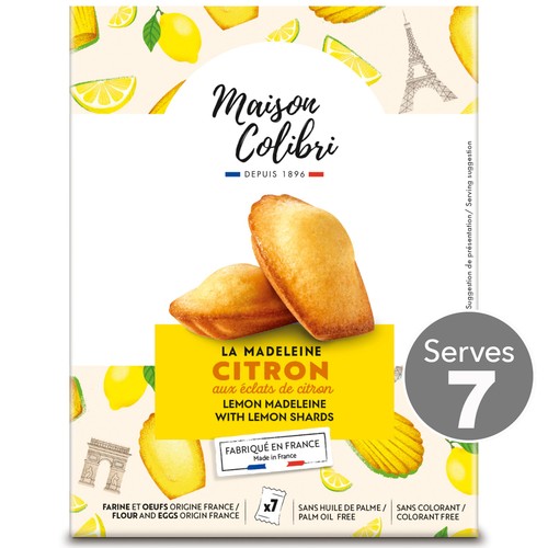Maison Colibri Lemon-Filled Madeleine Topped With Meringue Chips