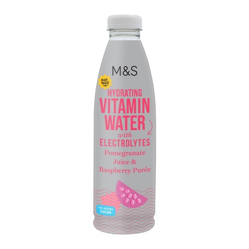 M&S Hydrating Pomegranate & Raspberry Puree Vitamin Water