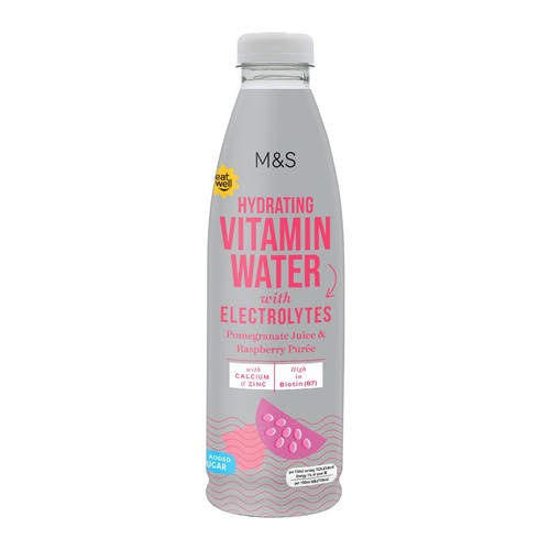 M&S Hydrating Pomegranate & Raspberry Puree Vitamin Water thumbnail 2
