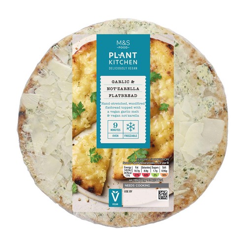 M&S Plant Kitchen Vegan Garlic & Notzarella Flatbread thumbnail 3