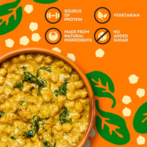 Heinz Curry Chickpeas Family Pack with Coconut and Spinach thumbnail 4