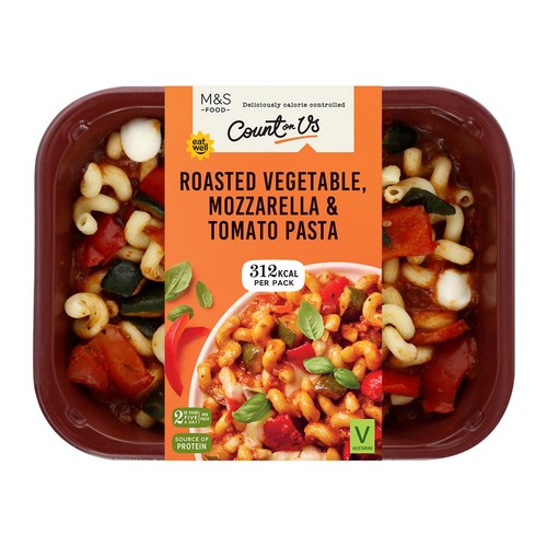 M&S Count On Us Roasted Vegetable Mozzarella & Tomato Pasta