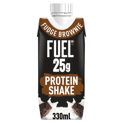 FUEL10K Fudge Brownie 25g High Protein Breakfast Shake Drink