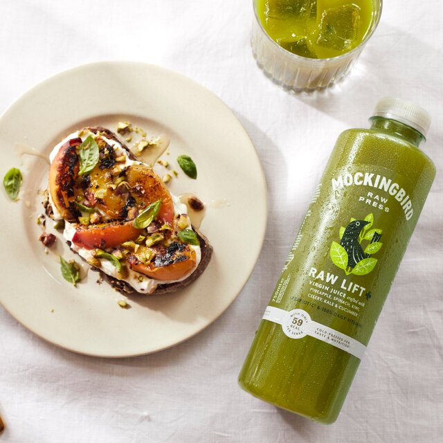 Mockingbird Raw Daily Greens Juice, Cucumber, Spinach, Pineapple, Kiwi thumbnail 2