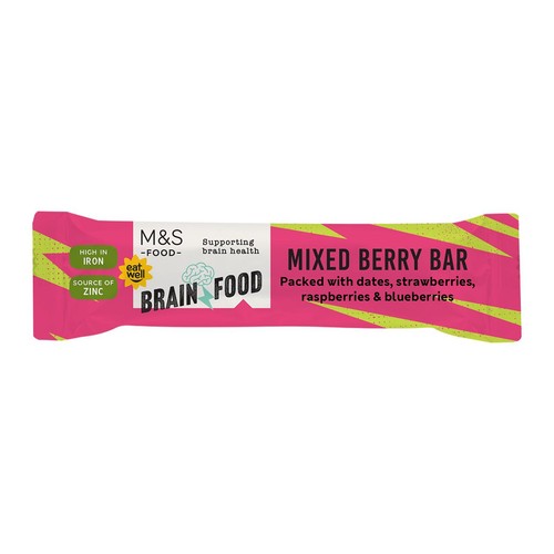 M&S Brain Food Mixed Berry Bar