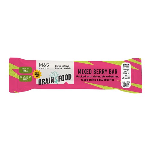 M&S Brain Food Mixed Berry Bar thumbnail 2