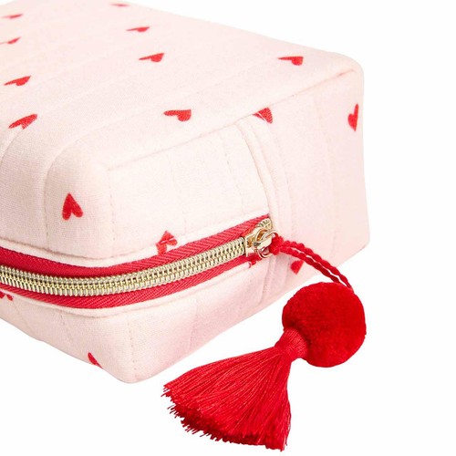 M&S Quilted Wash Bag, Bright Pink thumbnail 3