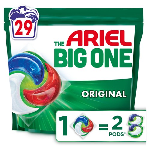 Ariel The Big One Original Washing Liquid Pods 29 Washes