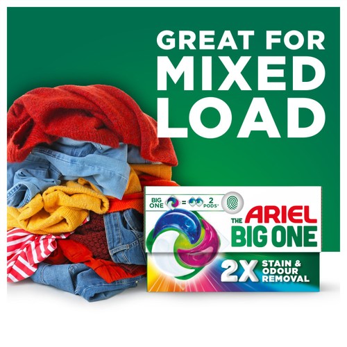 Ariel The Big One Colour Washing Liquid Pods 29 Washes thumbnail 4