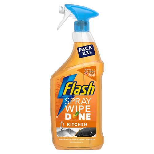 Flash Spray Wipe Done Bright Mandarin Cleaning Spray thumbnail 2