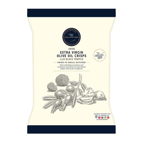 M&S Collection Extra Virgin Olive Oil Crisps With Black Truffle thumbnail 2