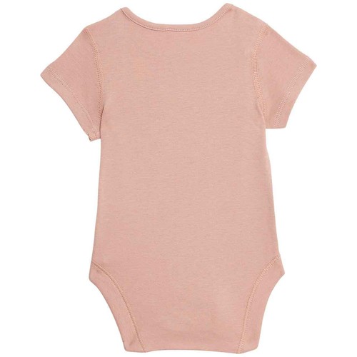 M&S Pure Cotton Bodysuits, 12-18 Months, Pink thumbnail 2