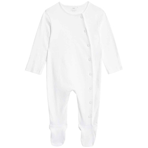 M&S Pure Cotton Bunny Sleepsuits, 12-18 Months, Light Pink thumbnail 3