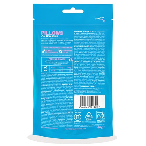 Edgard & Cooper Natural Cat Treat Pillows with Salmon thumbnail 7