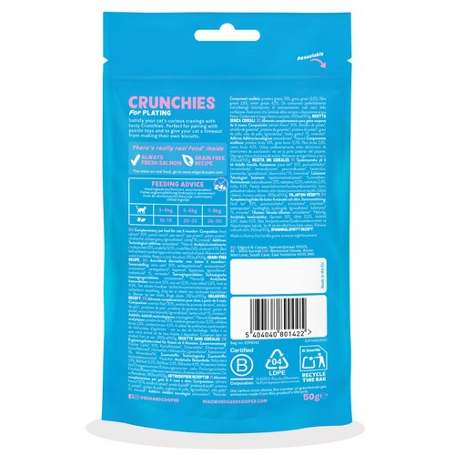 Edgard & Cooper Natural Cat Treat Crunchies with Salmon thumbnail 6