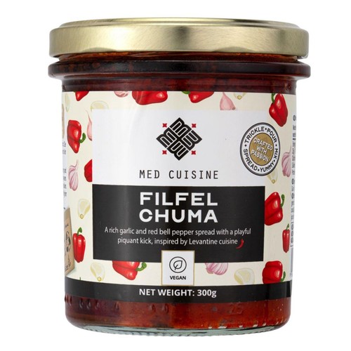 Med Cuisine Filfel Chuma Roasted Red Peppers, Garlic & Spices Spread