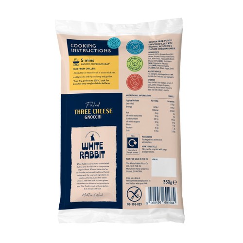 White Rabbit Gluten Free Three Cheese Filled Gnocchi thumbnail 2