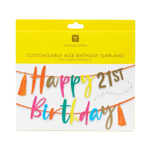 Talking Tables Numbers Birthday Garland thumbnail 3