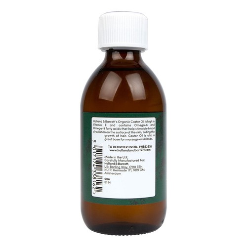 Holland & Barrett Cold-Pressed 100% Pure Organic Castor Oil thumbnail 2