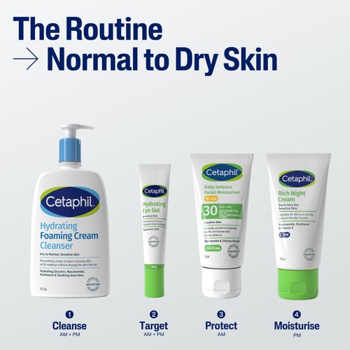Cetaphil Hydrating Foaming Cream Cleanser thumbnail 7