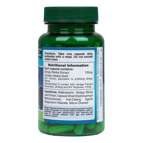 Holland & Barrett Maximum Strength Ginkgo Biloba 120mg  thumbnail 2