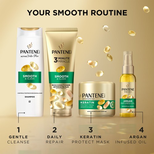 Pantene 3 Minute Miracle Smooth & Sleek Deep Conditioner thumbnail 5