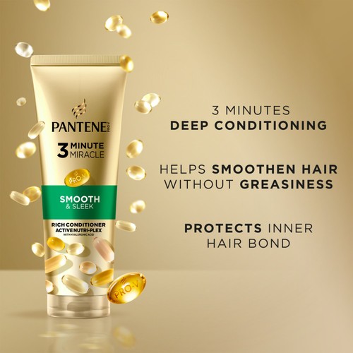 Pantene 3 Minute Miracle Smooth & Sleek Deep Conditioner thumbnail 7
