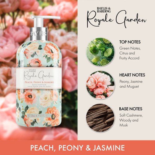Baylis & Harding Royale Garden Peach Peony & Jasmine Hand Wash thumbnail 2