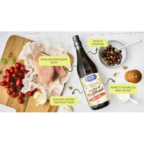 Cirio Extra Virgin Olive Oil Traditionall Unfiltered Intense Flavour thumbnail 3