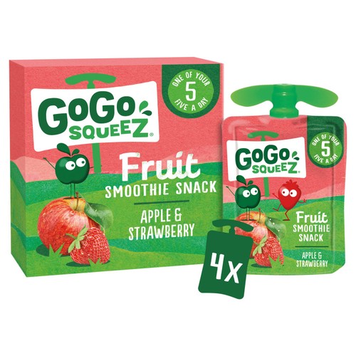 GoGo squeeZ Fruit Smoothie Snack Apple and Strawberry thumbnail 2
