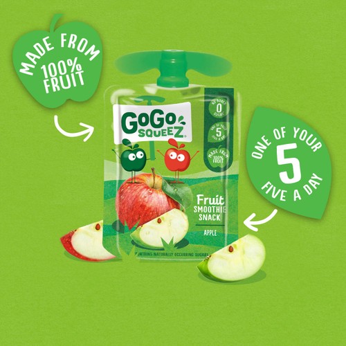 GoGo squeeZ Fruit Smoothie Snack Apple thumbnail 2