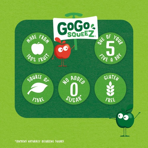 GoGo squeeZ Fruit Smoothie Snack Apple thumbnail 5