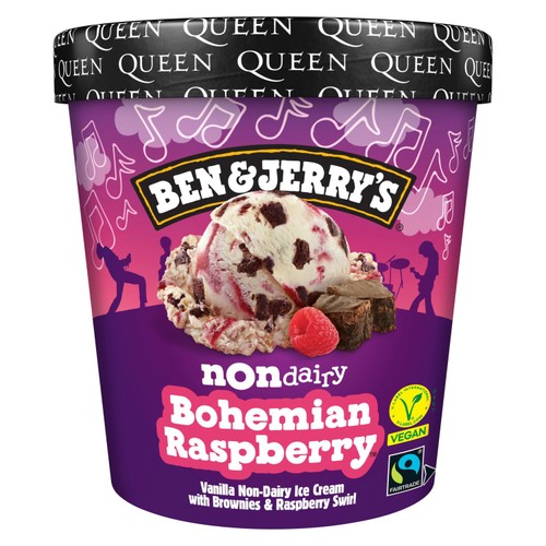 Ben & Jerry's Non Dairy Bohemian Raspberry Vegan Ice Cream Tub thumbnail 2