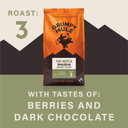 Grumpy Mule Top Notch Organic Coffee Beans thumbnail 2