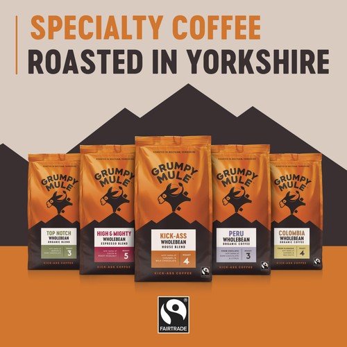Grumpy Mule Peru Organic Coffee Beans thumbnail 5