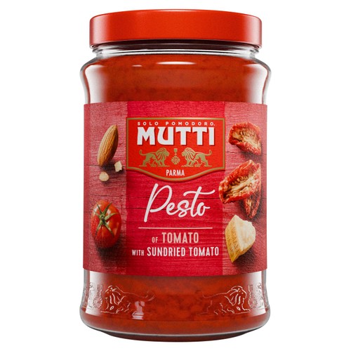Mutti Sundried Tomato & Parmesan Red Pesto Pasta Sauce