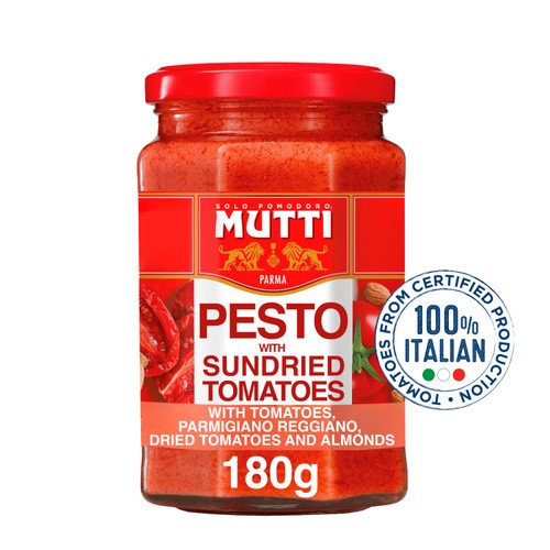 Mutti Sundried Tomato & Parmesan Red Pesto Pasta Sauce thumbnail 2