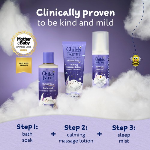 Childs Farm SlumberTime Bath Soak, Lavender & Moon Milk thumbnail 5