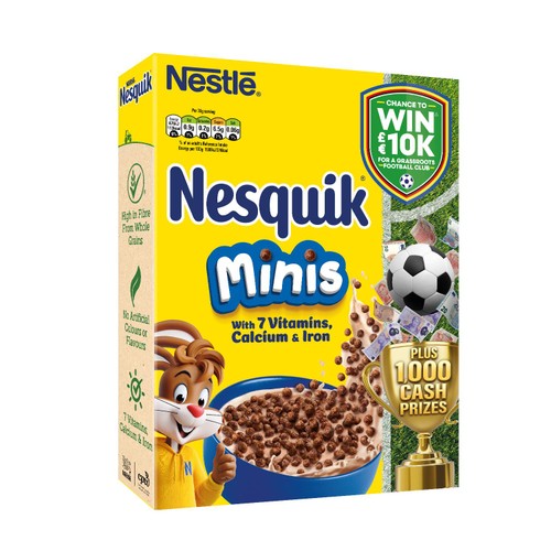 Nesquik Chocolate Minis Breakfast Cereal thumbnail 2
