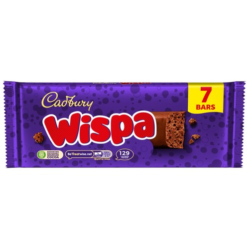 Cadbury Wispa Chocolate Bar Multipack thumbnail 2