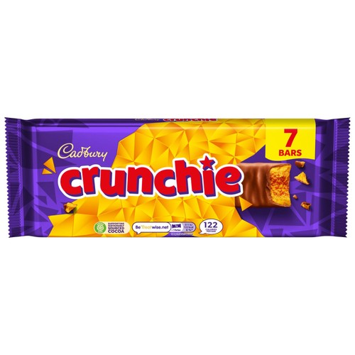 Cadbury Crunchie Chocolate Bar Multipack thumbnail 2