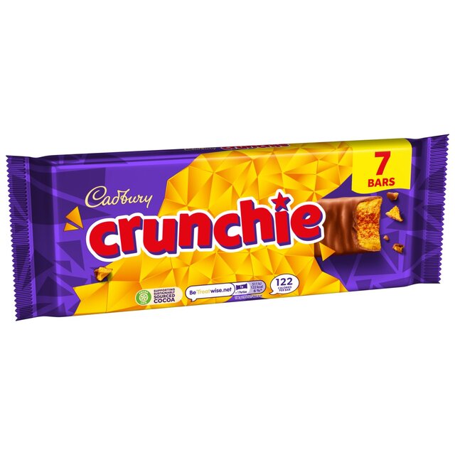 Cadbury Crunchie Chocolate Bar Multipack thumbnail 3