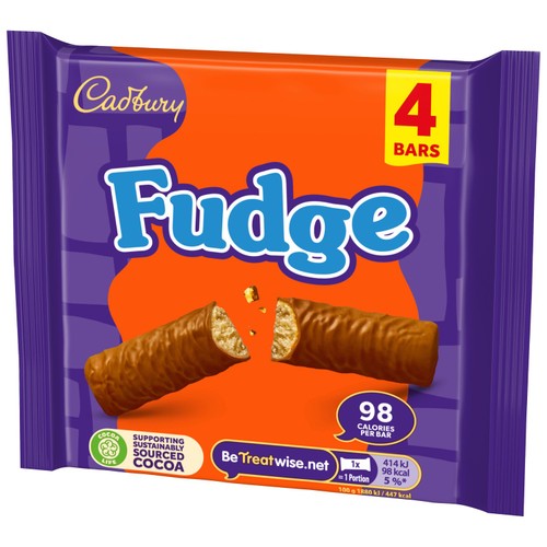 Cadbury Fudge Chocolate Bar Multipack thumbnail 4