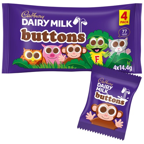 Cadbury Dairy Milk Chocolate Buttons Treatsize Bags